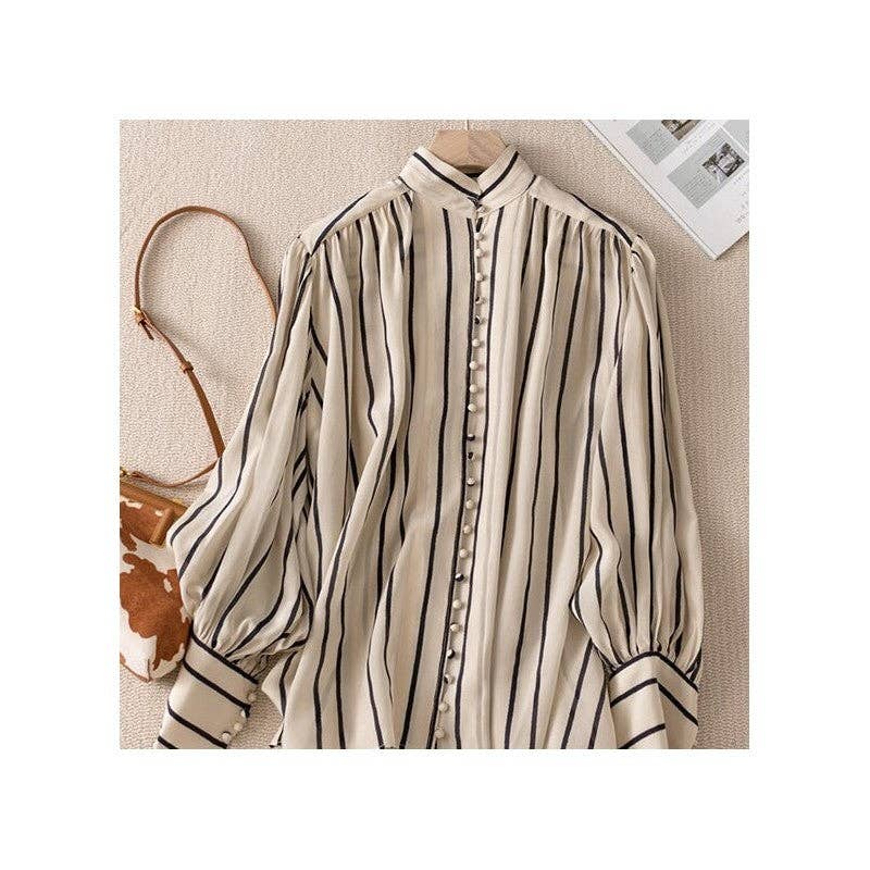 French Lantern Striped Shirt: Versatile and Stylish