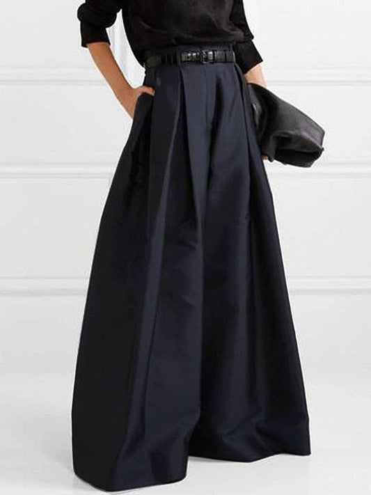 Fashionable High-Rise Wide-Leg Pants